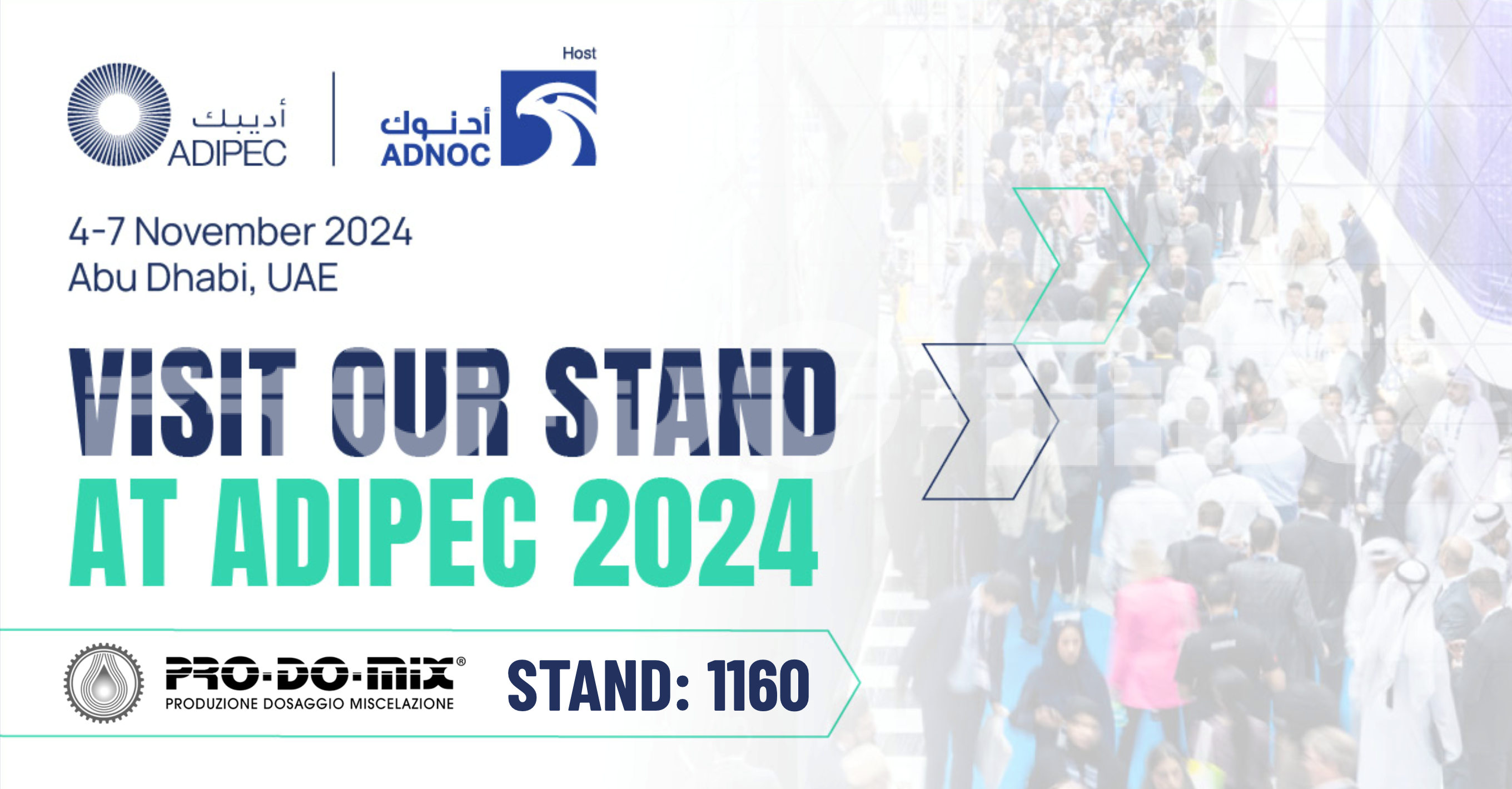 PRO-DO-MIX<sup>®</sup> ad ADIPEC 2024: esperienza e innovazione per il settore Oil & Gas